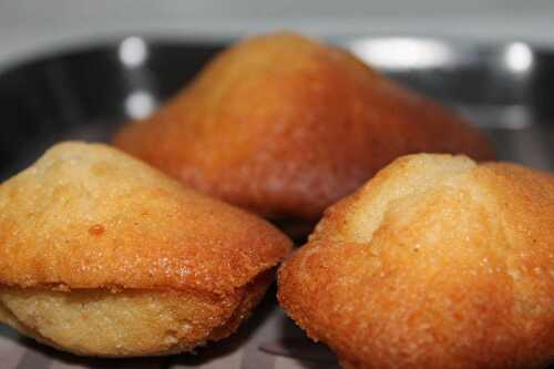 Madeleines vanille et gingembre confit