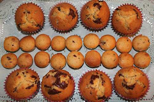 Muffins aux pépites de chocolat - Aux délices d'Aline