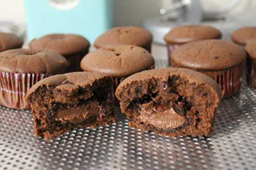 Muffins tout chocolat coeur nutella
