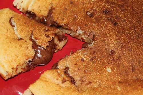 Pancakes fourrés au nutella