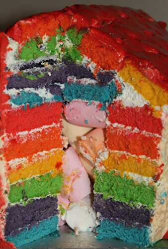 Rainbow cake Peppa Pig