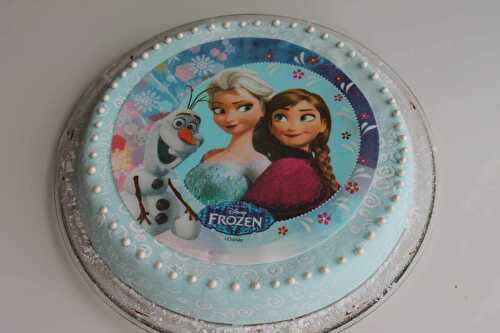 Gâteau anniversaire Reine des neiges : 4 ans Claire – Gourmandelices