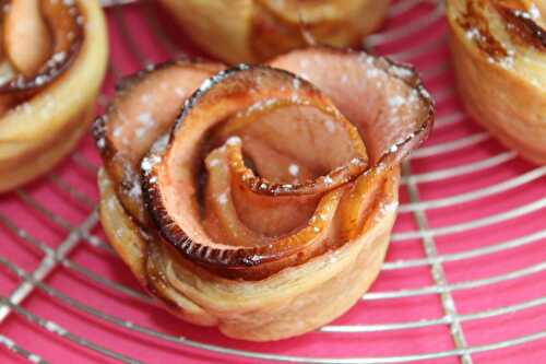 Roses en tarte aux pommes