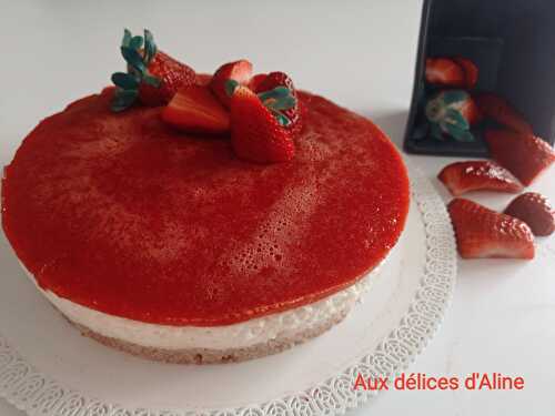 Cheesecake aux fraises sans cuisson