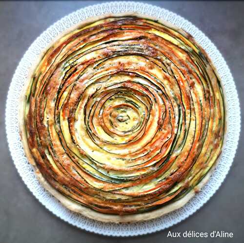Tarte spirale aux légumes - Aux délices d'Aline