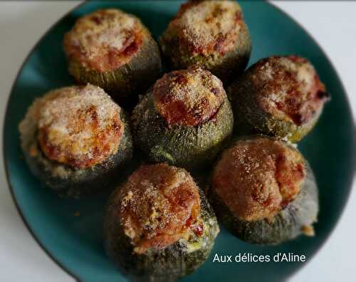 Courgettes farcies au fromage