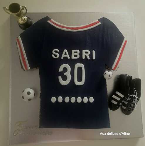 Gâteau maillot de foot PSG