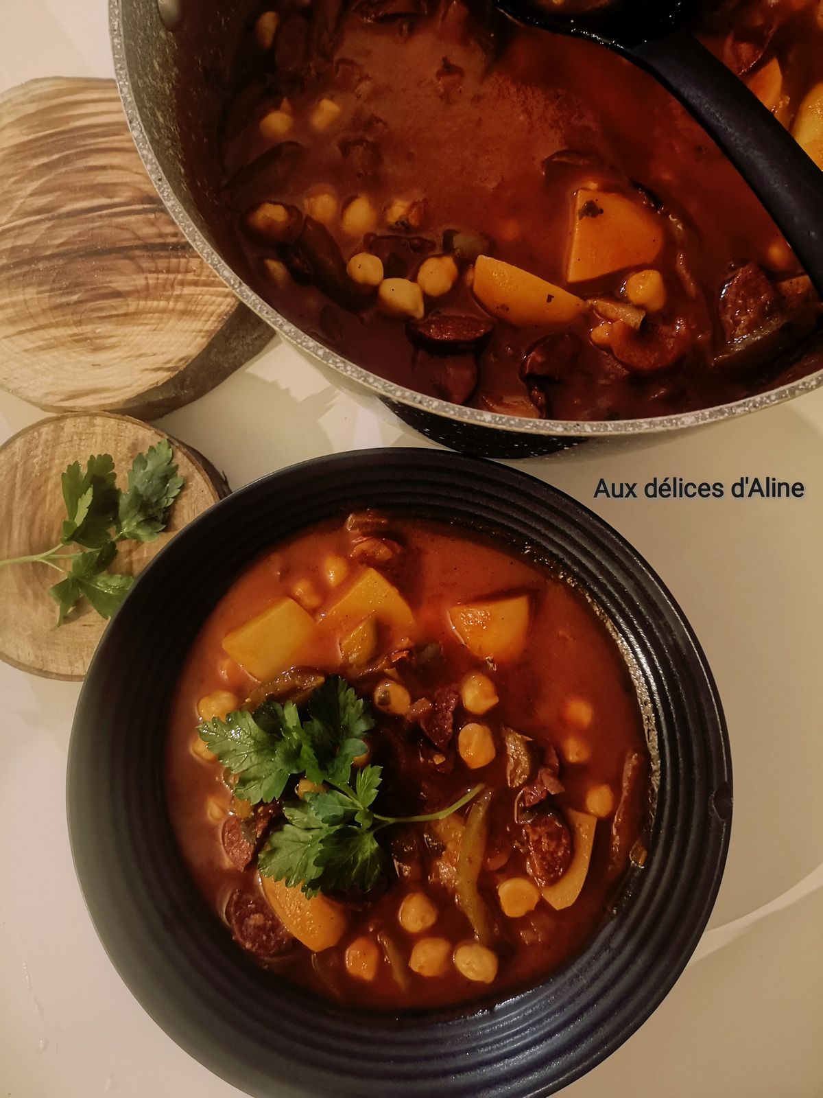 Soupe espagnole au chorizo