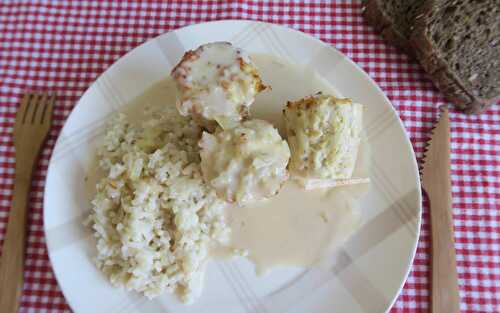 Bouchées de poulet en sauce à la crème