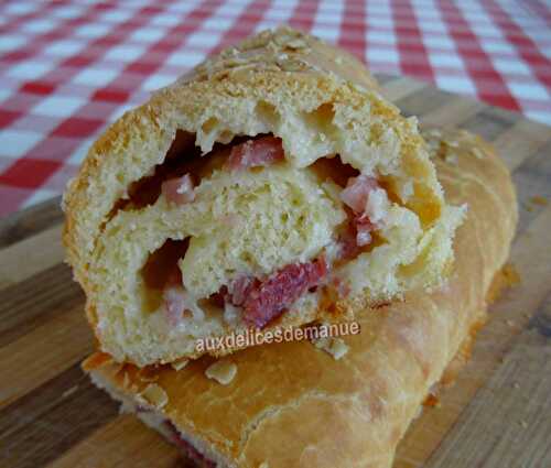 Brioche pâte levée, Brie et emmental