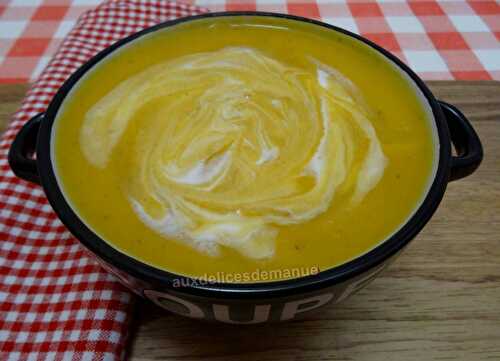 Crème de butternut, endives et navets boule d'or