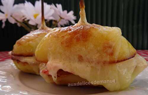 Croque-pomme de terre au jambon et Comté