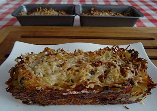 Croustillants de pommes de terre au bacon et parmesan
