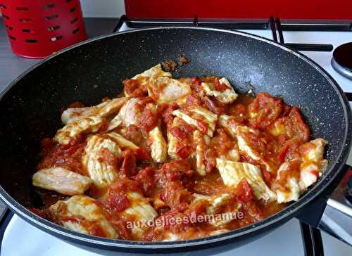 Emincés de veau au coulis de tomates