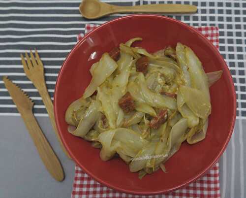 Endives au chorizo et Maroilles