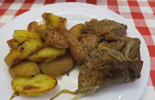 Filet mignon et pommes de terre grillés au four