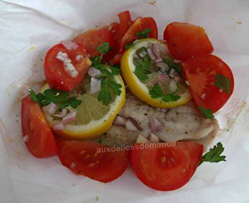 Filets de sole en papillote -recette light-