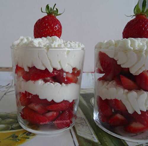 Fraises à la chantilly au Grand-Marnier