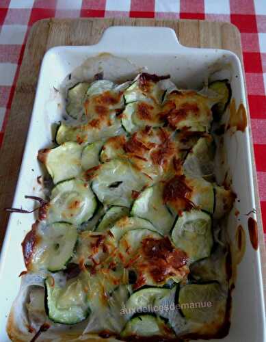 Gratin de courgettes au cabillaud-Light-