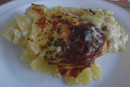 Gratin de pommes de terre au camembert