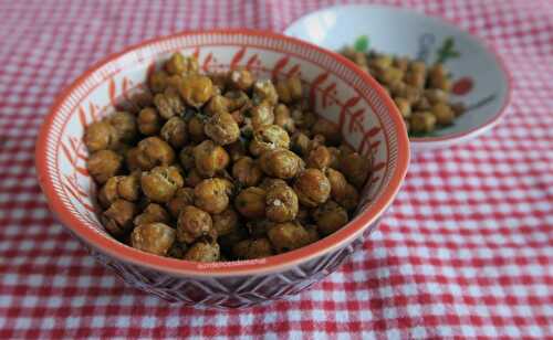 Pois chiches grillés au sel et persillade