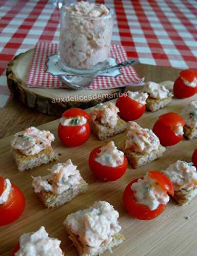 Rillettes de saumon frais et saumon fumé