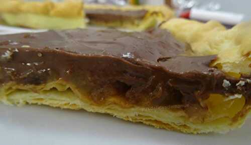 Tarte aux poires chocolatée