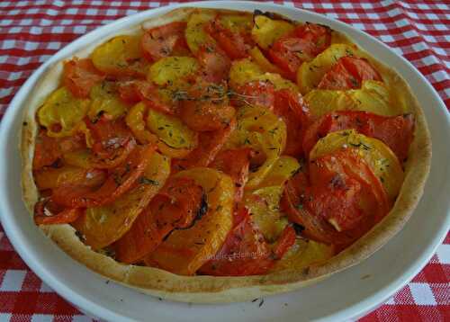 Tarte aux tomates et moutarde à l'ancienne