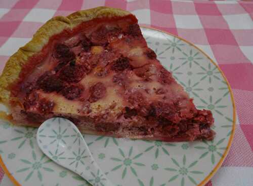 Tarte facile aux framboises