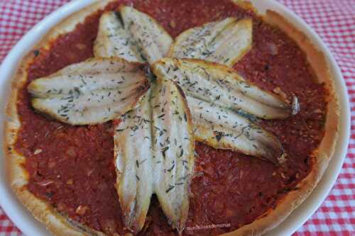 Tarte fine aux filets de sardines