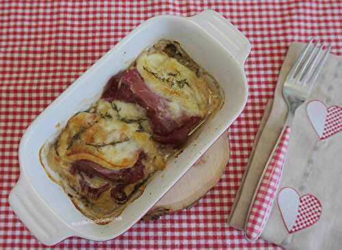 Tournedos de filet mignon au bresaola, gratinés mozzarella