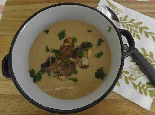 Velouté de marrons aux champignons, au Cookéo ou pas