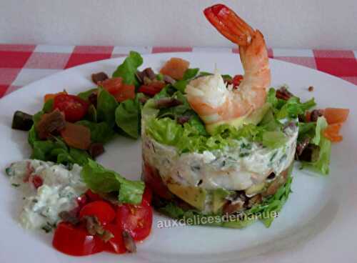 Avocat aux crevettes et truite fumée -LIGHT-