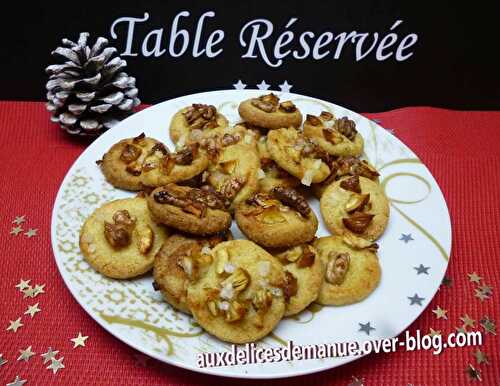 Biscuits aux noix et châtaignes au miel
