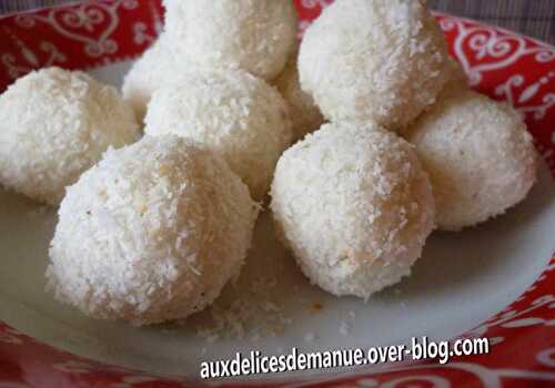 Boules de coco (avec cuisson)