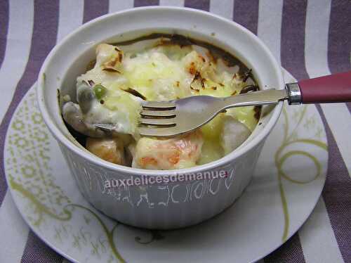 Cassolettes saumon, églefin et crevettes aux légumes et crème -LIGHT- - auxdelicesdemanue