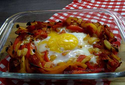 Chakchouka aux poivrons, tomate et oignon -LIGHT-