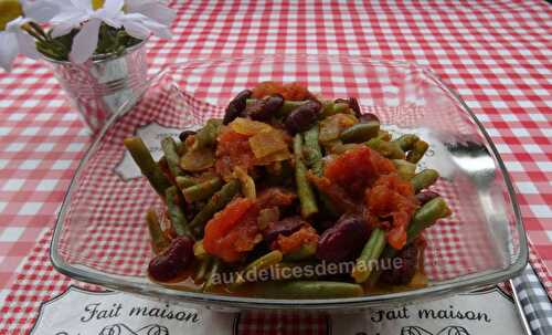 Chili de haricots verts et rouges aux tomates -LIGHT-