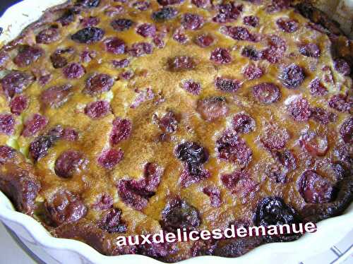 Clafoutis aux cerises et framboises