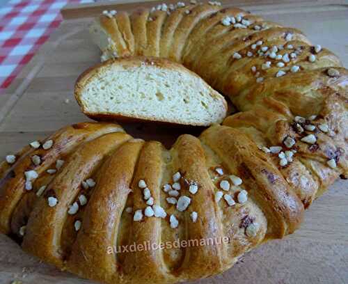 Couronne de pain brioché à l'extrait d'orange