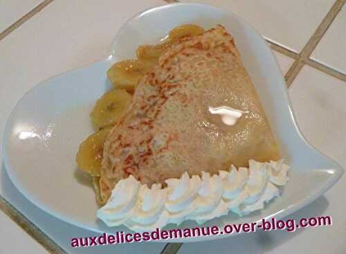 Crêpe ti-punch banane flambée