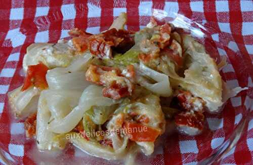 Endives aux tomates confites, tomates et féta -LIGHT-