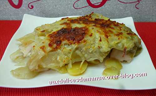 Endives et pommes de terre au gratin -LIGHT-