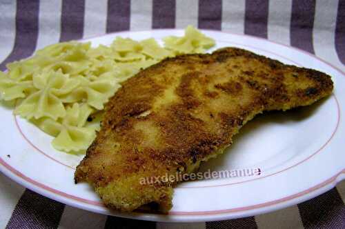 Escalopes de poulet panées au bacon