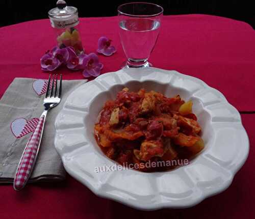 Filet de poulet et pommes de terre aux tomates et poivrons -LIGHT-