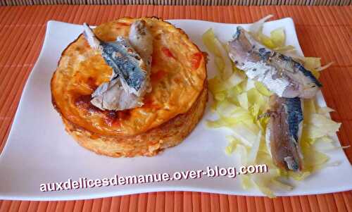 Flans fenouil, poivron,tomate et sardines grillées - LIGHT -