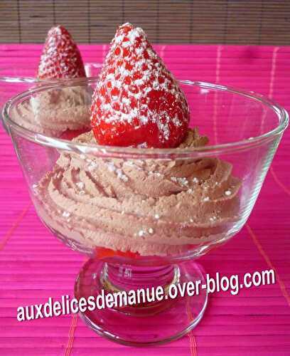 Fraises chantilly au chocolat