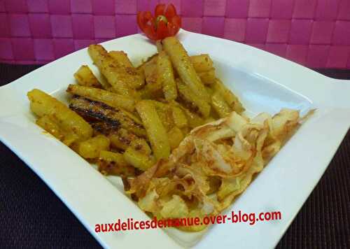 Frites et chips de chou rave - auxdelicesdemanue