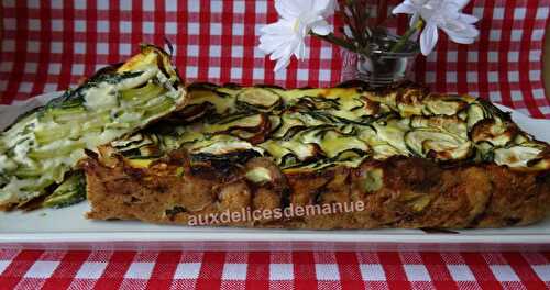 Gâteau invisible aux courgettes et fromage de chèvre frais -LIGHT-