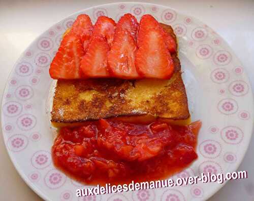 Pain perdu aux fraises